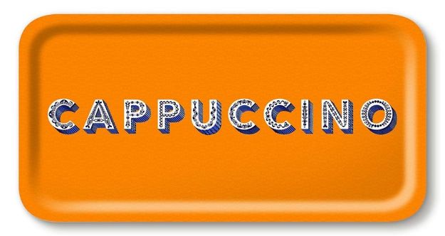 Bild von Asta Barrington Cappucciono / orange Tray 43x22cm - Jamida of Sweden