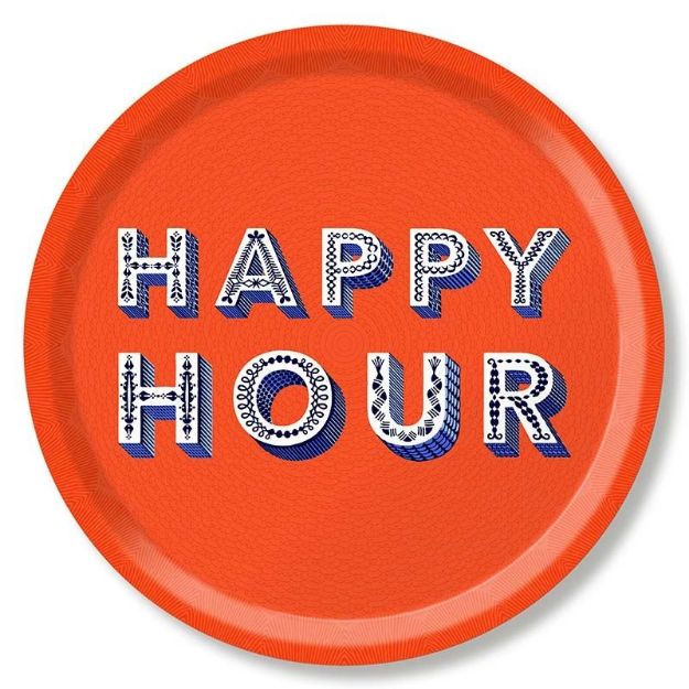 Bild von Asta Barrington Happy Hour / orange Tray Ø 39 - Jamida of Sweden