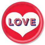 Bild von Asta Barrington Love /red Tray Ø 39 - Jamida of Sweden