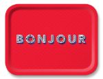 Bild von Asta Barrington Bonjour/red Tray 36x28cm - Jamida of Sweden