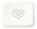 Bild von Asta Barrington Champagne/satsuma orange Tray 36x28cm - Jamida of Sweden