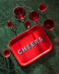 Bild von Asta Barrington Cheers/red Tray 36x28cm - Jamida of Sweden
