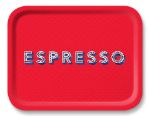 Bild von Asta Barrington Espresso/red Tray 36x28cm - Jamida of Sweden