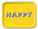 Bild von Asta Barrington Happy/yellow Tray 36x28cm - Jamida of Sweden