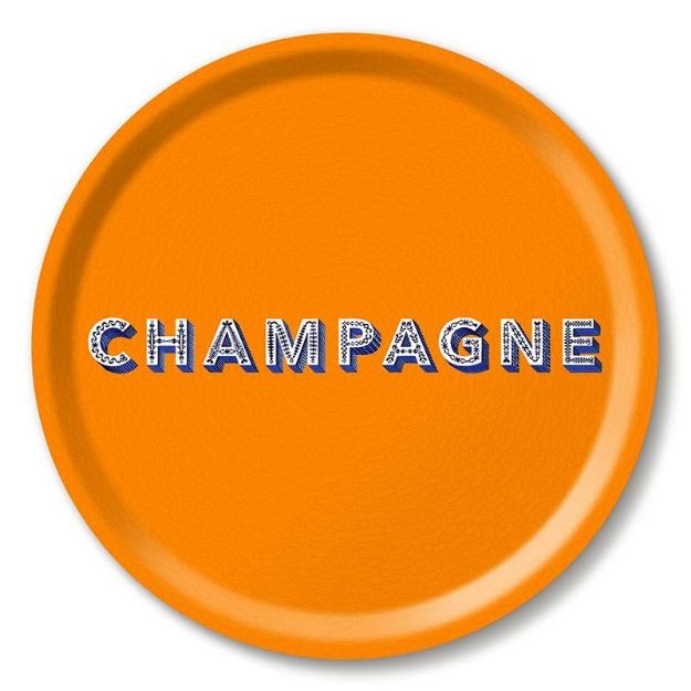 Bild von Asta Barrington Champagne / satsuma orange Tray Ø 31 - Jamida of Sweden