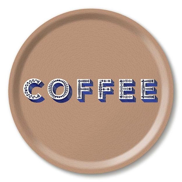 Bild von Asta Barrington Coffee / brown Tray Ø 31 - Jamida of Sweden