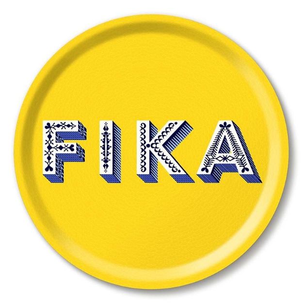 Bild von Asta Barrington Fika/yellow Tray Ø 31 - Jamida of Sweden