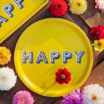 Bild von Asta Barrington Happy / yellow Tray Ø 31 - Jamida of Sweden