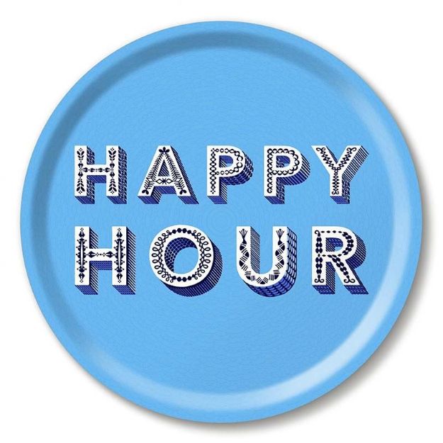 Bild von Asta Barrington Happy Hour / blue Tray Ø 31 - Jamida of Sweden