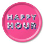 Bild von Asta Barrington Happy Hour / bright pink Tray Ø 31 - Jamida of Sweden