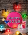 Bild von Asta Barrington Happy Hour / bright pink Tray Ø 31 - Jamida of Sweden