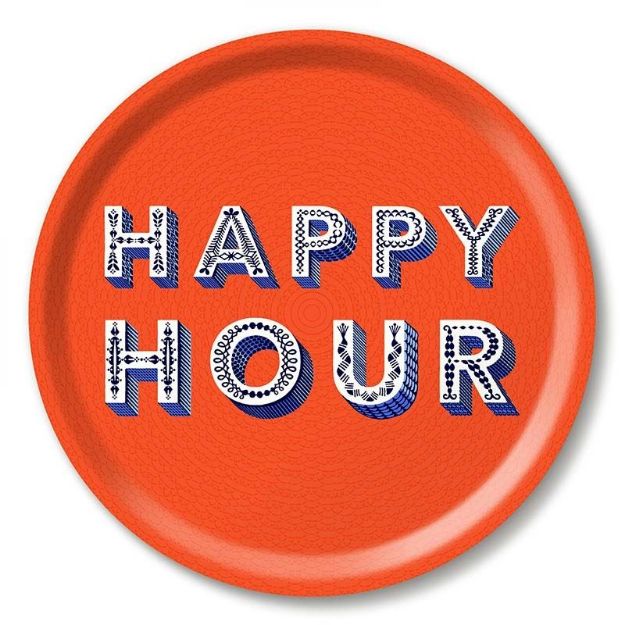Bild von Asta Barrington Happy Hour / orange Tray Ø 31 - Jamida of Sweden
