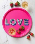 Bild von Asta Barrington Love / bright pink Tray Ø 31 - Jamida of Sweden