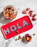 Bild von Asta Barrington Hola / red Tray 32x15 - Jamida of Sweden