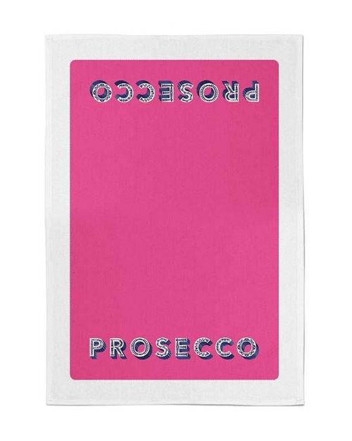 Bild von Asta Barrington Prosecco / bright pink  Tea Towel 70 x 50cm - Jamida of Sweden