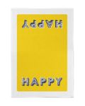 Bild von Asta Barrington Happy/yellow Tea Towel 70 x 50cm - Jamida of Sweden
