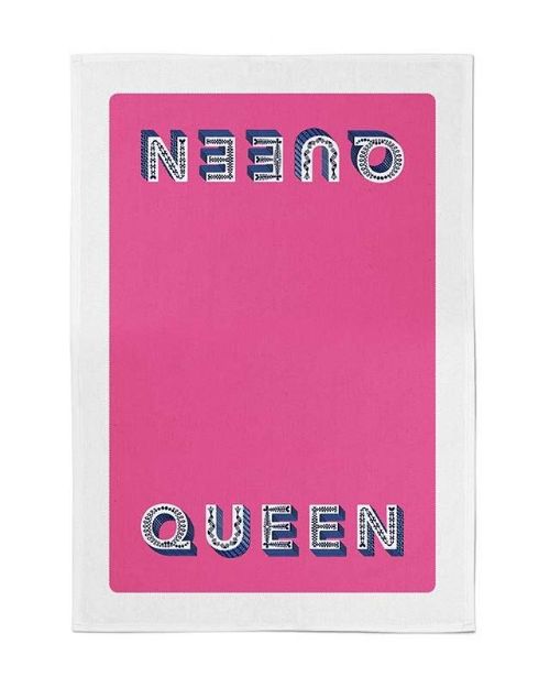 Bild von Asta Barrington Queen/bright pink Tea Towel 70 x 50cm - Jamida of Sweden
