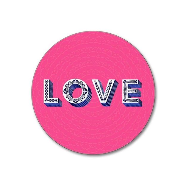 Bild von Asta Barrington Love / bright pink Coaster Ø 10 - Jamida of Sweden