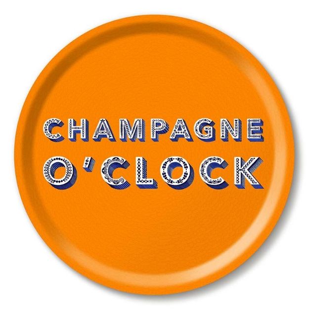 Bild von Asta Barrington Champagne o´clock / satsuma orange Tray Ø 31 - Jamida of Sweden
