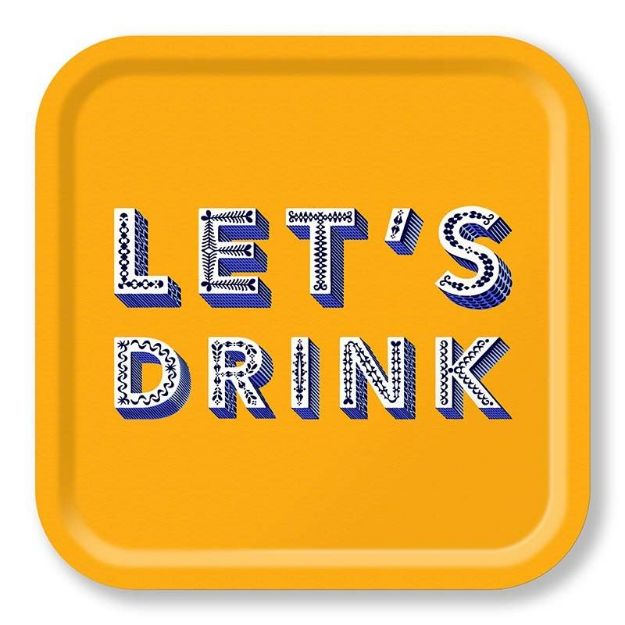 Bild von Asta Barrington Let´s Drink Tray 32x32 - Jamida of Sweden