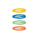 Bild von Hairclips Happy Palette (2/card) Assorted 4 colours, VE-24