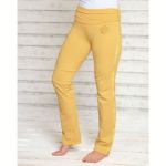 Bild von Yogahose lang mit Umschlagbund in sonnengelb von The Spirit of OM