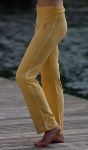 Bild von Yogahose lang mit Umschlagbund in sonnengelb von The Spirit of OM