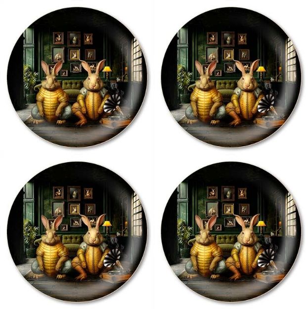 Bild von Maggie Taylor Our house Coaster 4 pcs Ø 11 - Jamida of Sweden