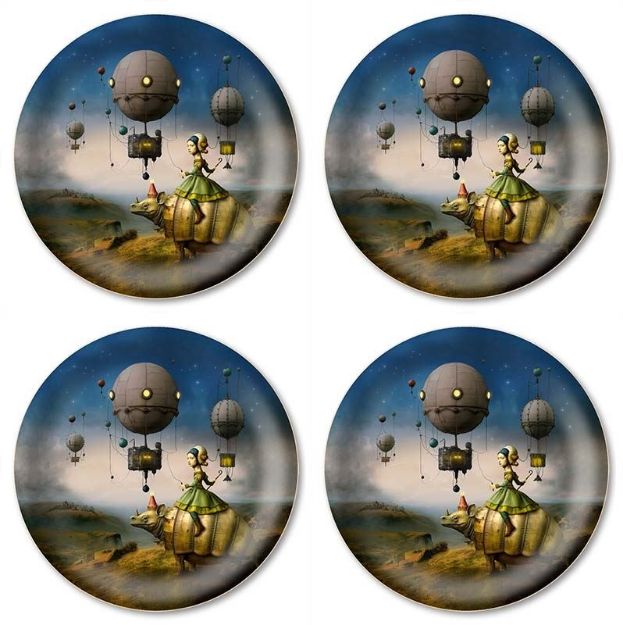 Bild von Maggie Taylor Brave new world Coaster 4 pcs Ø 11 - Jamida of Sweden