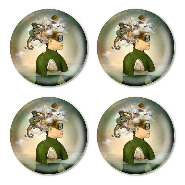 Bild von Maggie Taylor The day sailor Coaster 4 pcs Ø 11 - Jamida of Sweden