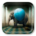 Bild von Maggie Taylor The surprise Tray 32x32 - Jamida of Sweden
