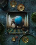Bild von Maggie Taylor The surprise Tray 32x32 - Jamida of Sweden