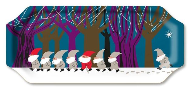 Bild von Jerry Roupe Santa Parade Tray 50x22cm - Jamida of Sweden