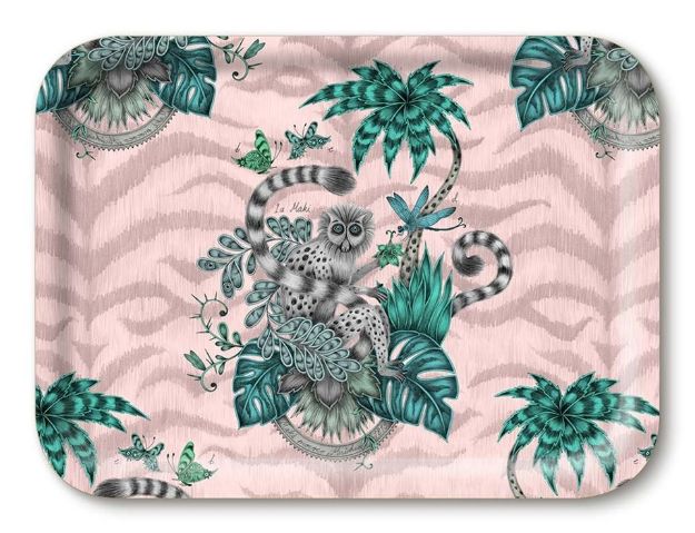Bild von Emma J Shipley Lemur/pink Tray 27x20 - Jamida of Sweden