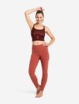 Bild von Leggings Yoga and Run in erdrot von The Spirit of OM
