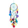Bild von Traumfänger mit Capiz-Muscheln, regenbogenfarben
