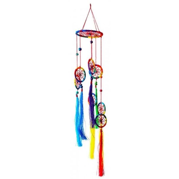 Bild von Traumfänger Mobile Rainbow Spirale 9x60cm