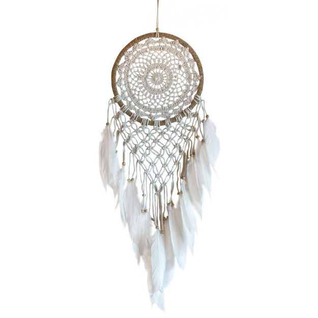Bild von Traumfänger Nature Sisal 22cm mit gewebtem Netz, 22x75cm