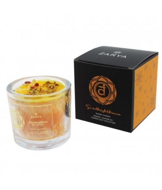 Bild von Duftkerze Sakral Chakra aus der Zarya Collection