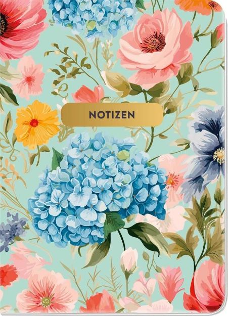 Bild von Notizheft Blumenglück Floral