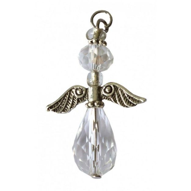 Bild von Anhänger Engel des Lichts 3 cm, Kristallglas und Metall