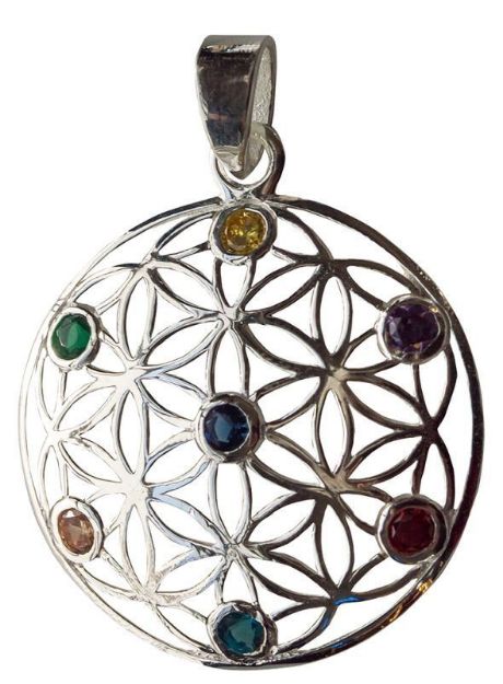 Bild von Anhänger Blume des Lebens 3 cm, Silber
