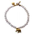 Bild von Armkettchen Elefant mit 33 Glasperlen, crystal 18 cm