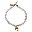 Bild von Armkettchen Delfin mit 33 Glasperlen, crystal 18 cm