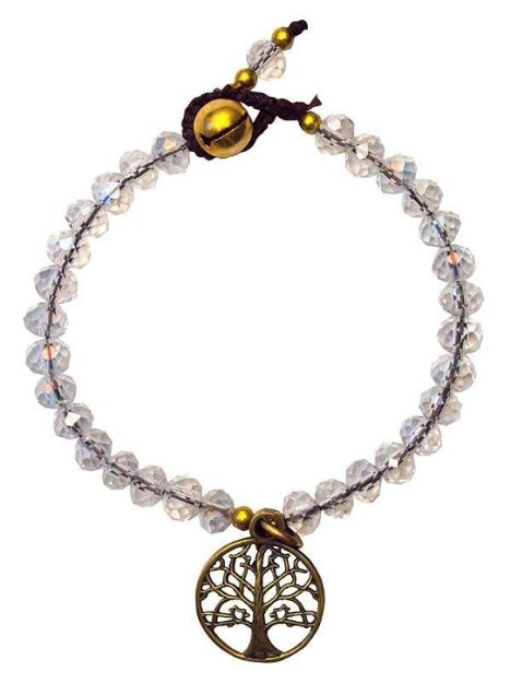 Bild von Armkettchen Baum des Lebens mit 33 Glasperlen, crystal 18cm