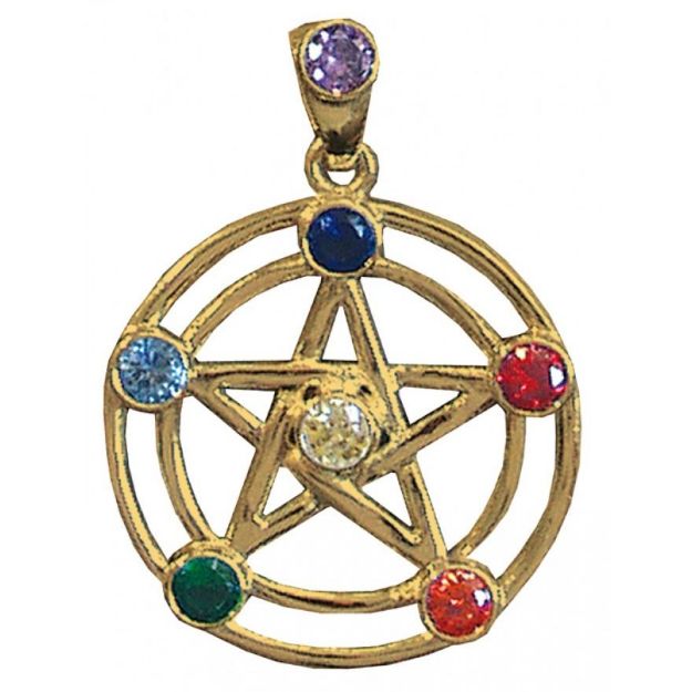 Bild von Anhänger Pentagramm 2.7 cm, Messing