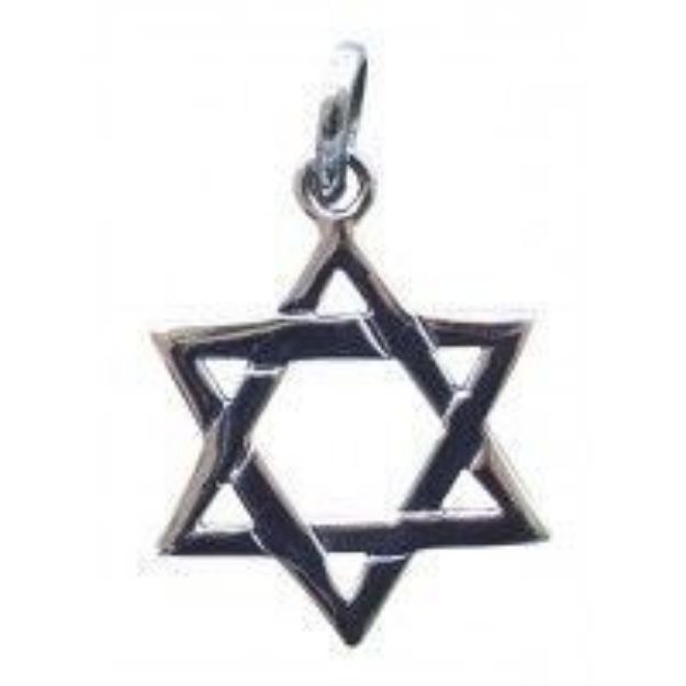 Bild von Anhänger Hexagramm 2,5cm Silber 925 3,0g