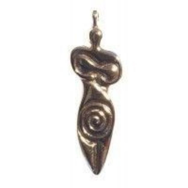 Bild von Anhänger Spiralgöttin mit Baby Silber 925 3.5 g