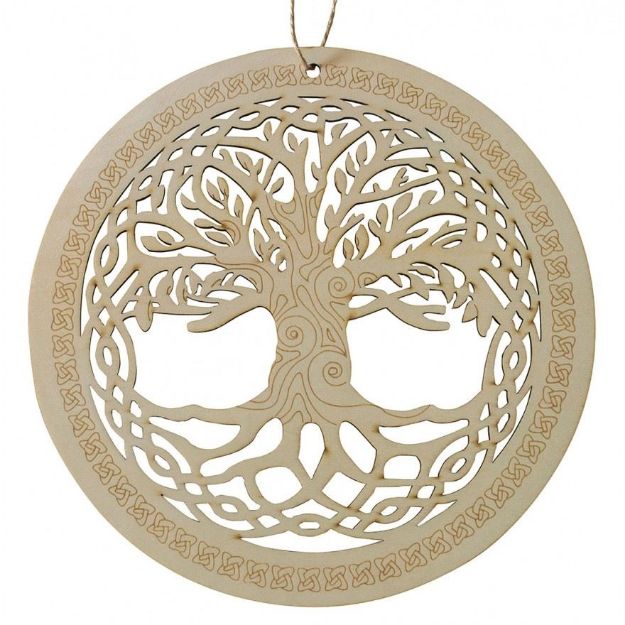 Bild von Mobile/Ornament ,Baum des Lebens, Holz gelasert 10cm