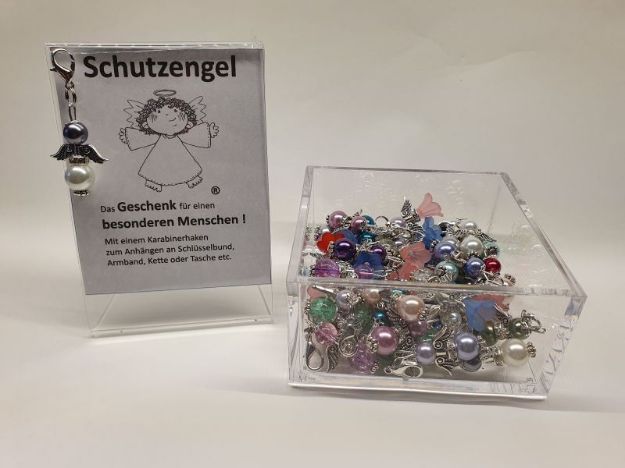 Bild von Kleine Acrylschale (95 x 95 x 50 mm) für Schutzengel oder Tiere